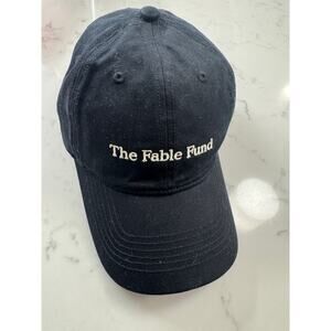 Fable Fund Baseball Hat Black Unisex Adjustable Fable & Mane
